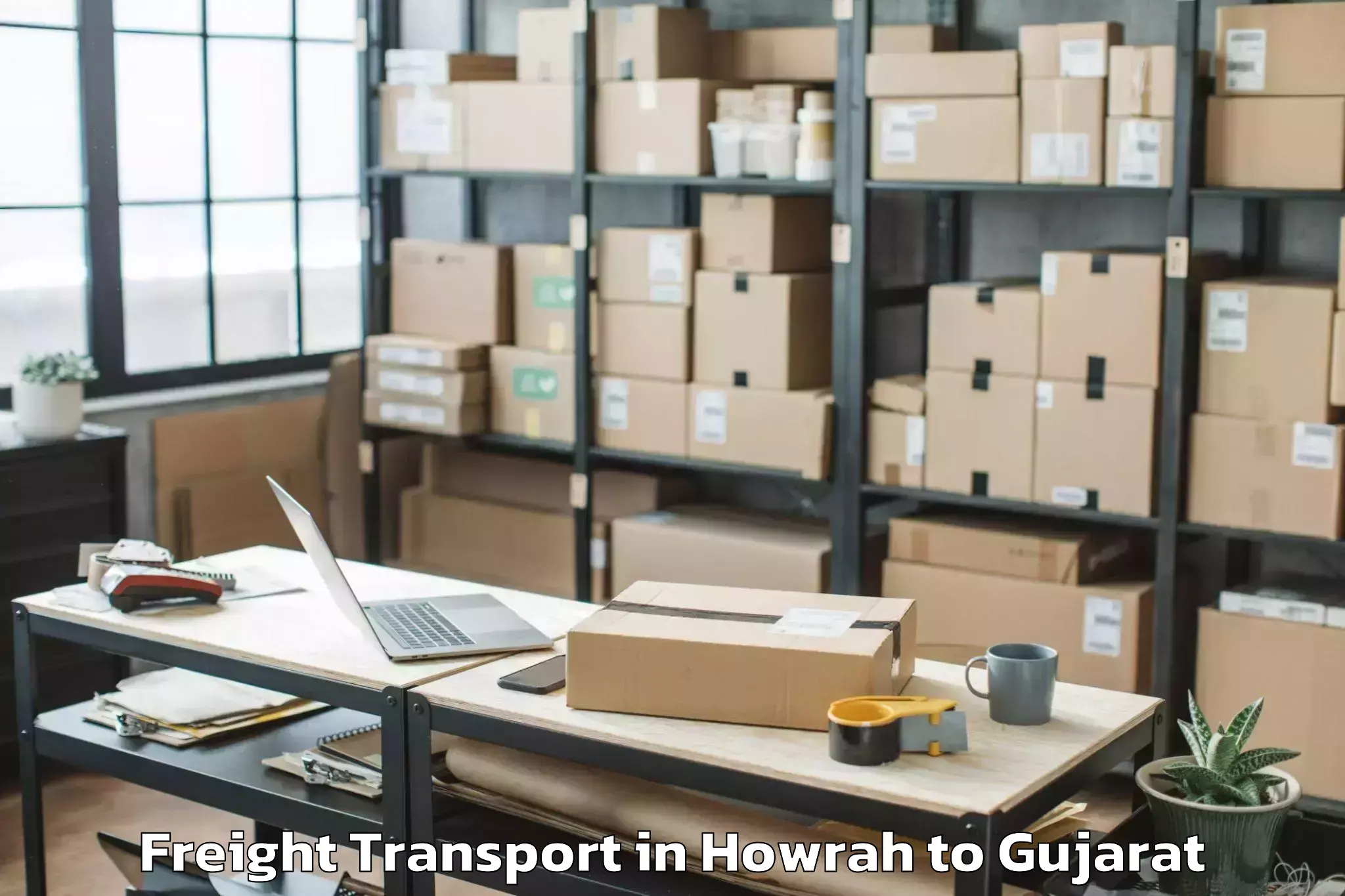 Hassle-Free Howrah to Kadana Freight Transport